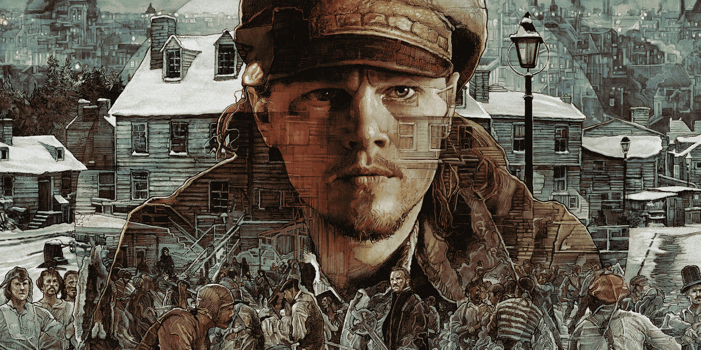 Gangs of New York (Amsterdam 1846 Variant) by Krzysztof Domaradzki, 36" x 24" Screen Print