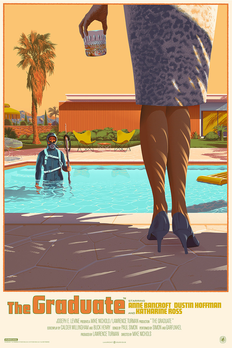 The Graduate (Variant) by Laurent Durieux, 24" x 36" Screen Print