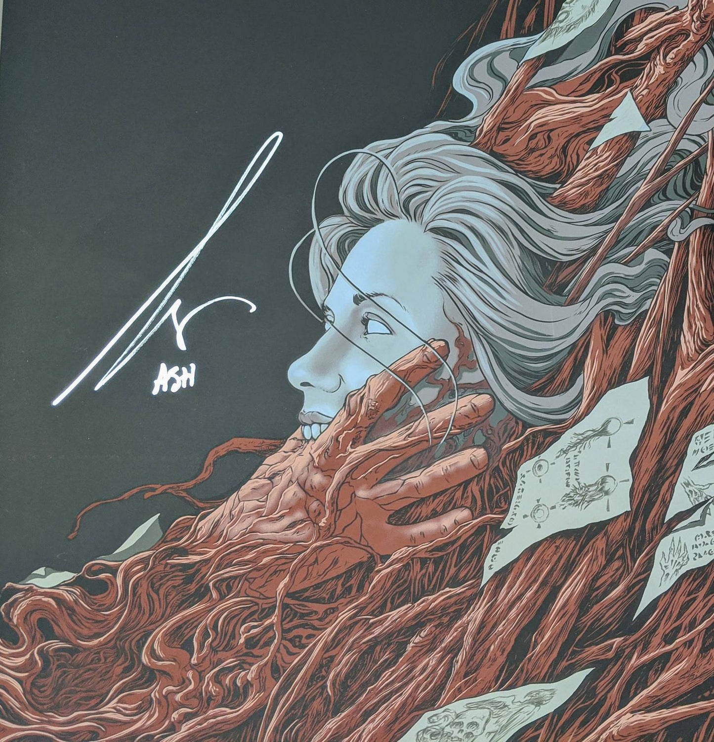 Evil Dead II (Signed by Bruce Campbell) by Randy Ortiz, 24" x 36" Screen Print