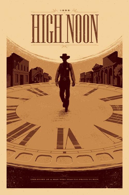 High Noon by Tom Whalen, 24" x 36" Screen Print