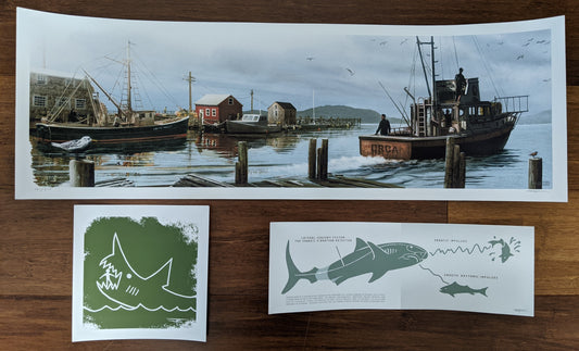 Jaws (The Departure with Handbills) by JC Richard