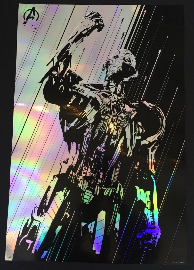 Avengers: Age of Ultron (foil) by Oli Riches, 16" x 24" Screen Print