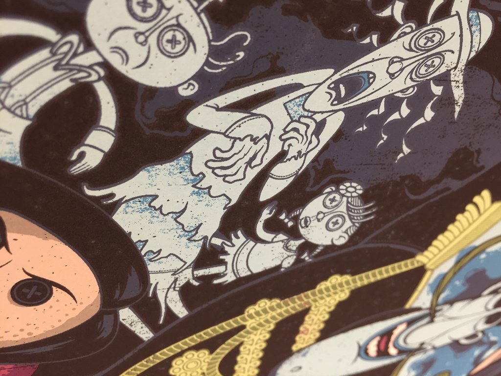 Coraline (Variant) by Graham Erwin, 24" x 36" Screen Print