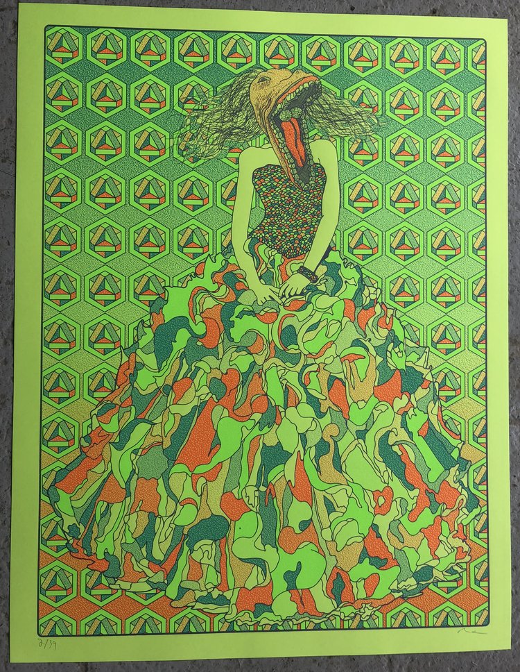 Beetlejuice Quinceanera by Rad Ink, 31" x 24" Screen Print