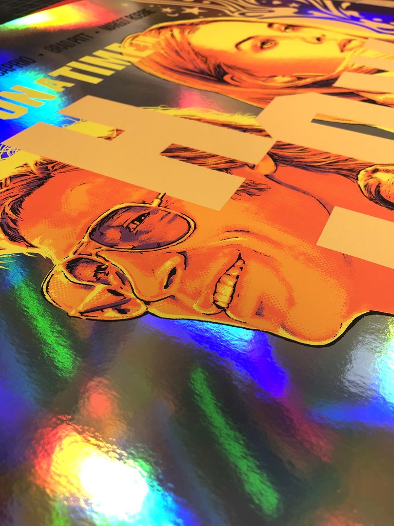 Once Upon a Time in Hollywood (Foil Variant) by Joshua Budich, 24" x 36" Screen Print