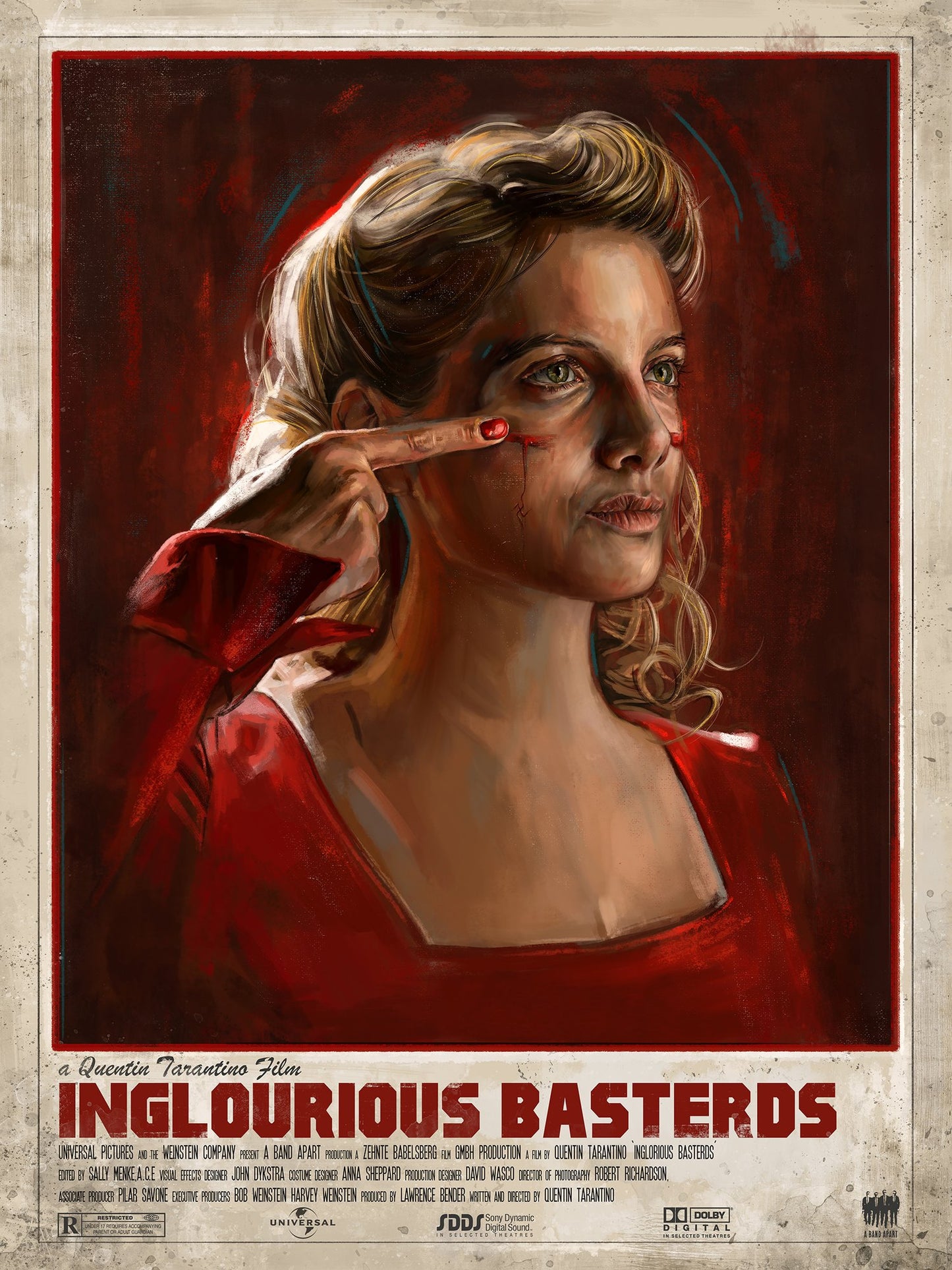 Inglourious Basterds by Robert Bruno, 18" x 24" Fine Art Giclee