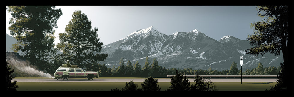 National Lampoon's Christmas Vacation by JC Richard, 36" x 12" Fine Art Giclee