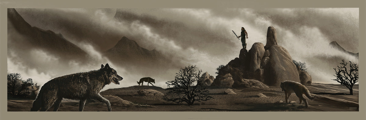 Conan the Barbarian by JC Richard, 36" x 12" Fine Art Giclee