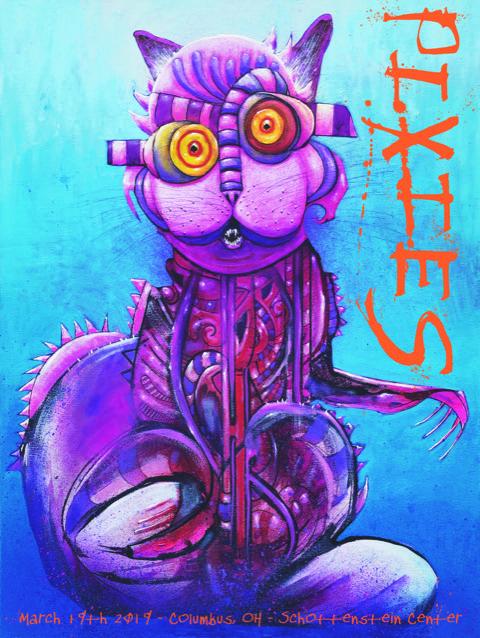 Pixies Columbus 2019 by Joey Feldman, 18" x 24" Screen Print