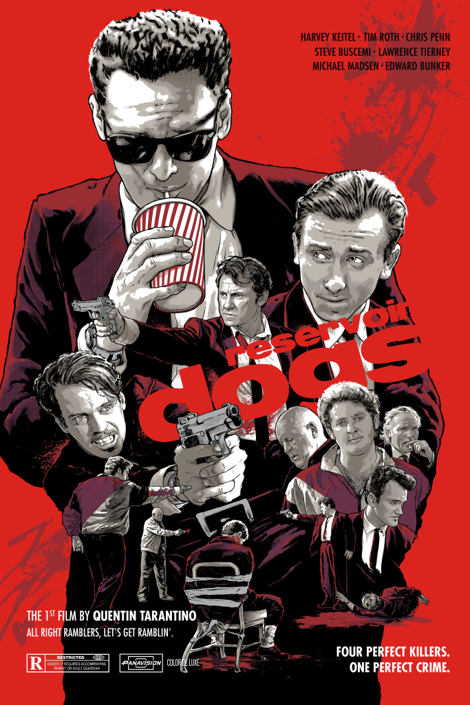 Reservoir Dogs by Joshua Budich, 24" x 36" Screen Print