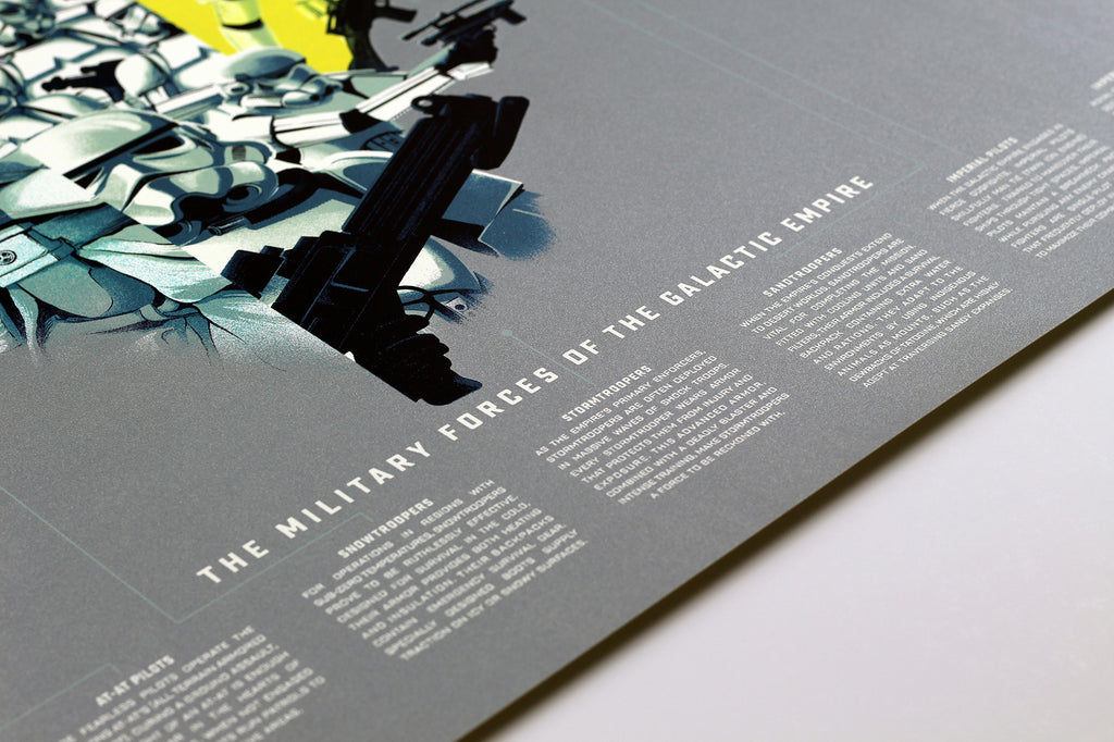 Star Wars (Info-Rama) by Kevin Tong, 24" x 36" Screen Print