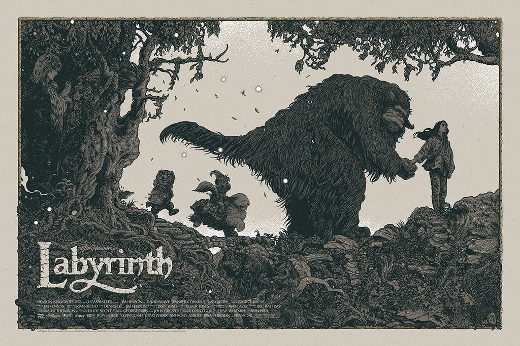 Labyrinth by Richey Beckett, 36" x 24" Screen Print