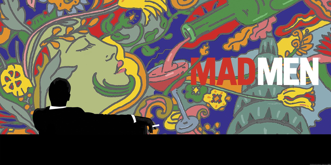 Mad Men by Milton Glaser, 24" x 12" Screen Print