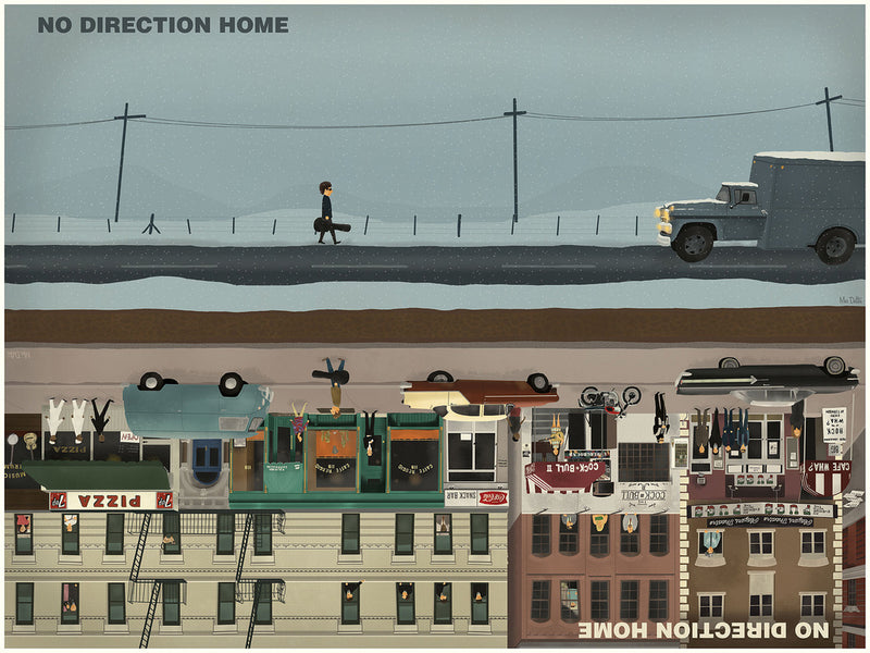 No Direction Home (Bob Dylan) by Max Dalton, 24" x 18" Fine Art Giclee