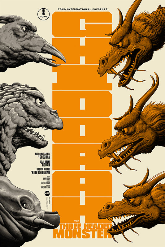 Ghidorah, the Three-Headed Monster by Phantom City Creative