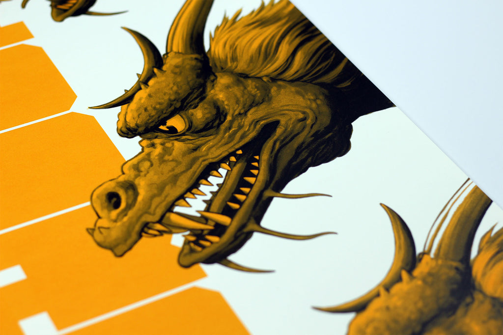 Ghidorah, the Three-Headed Monster by Phantom City Creative, 24" x 36" Screen Print