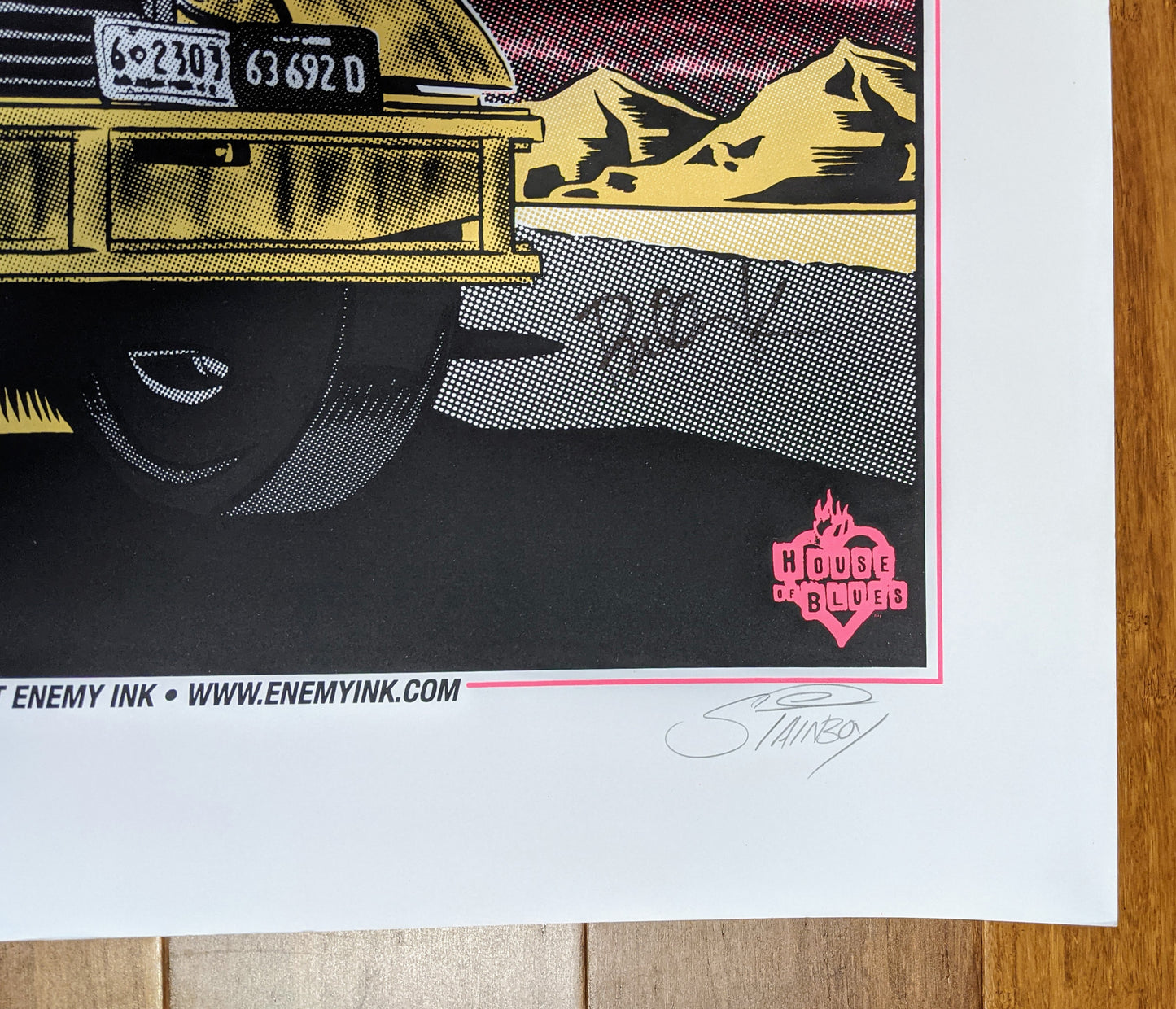 Mastodon Orlando 2011 Band Signed by Stainboy, 35" x 23" Screen Print