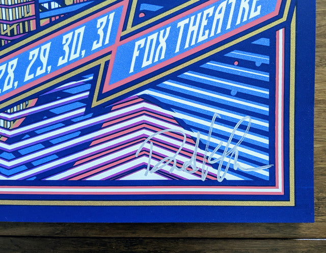 Widespread Panic Atlanta 2021 by Brad Klausen, 18" x 24" Screen Print