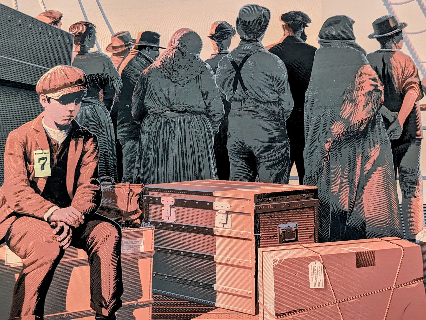 Godfather Part II Wood Variant by Laurent Durieux, 24" x 36" Screen Print on Wood