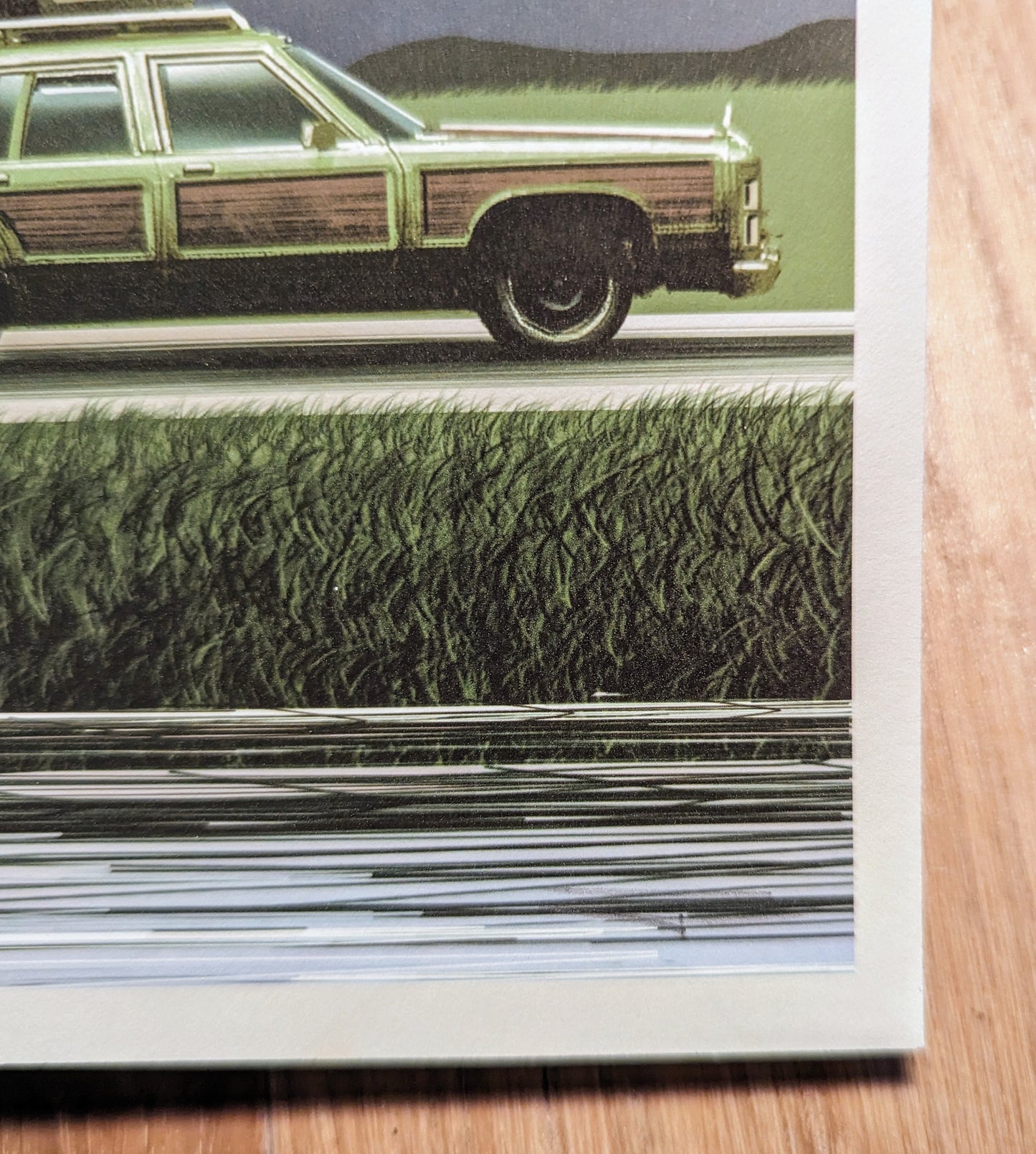 National Lampoon's Vacation (Blue Handbill) by JC Richard, 5" x 12" Fine Art Giclee