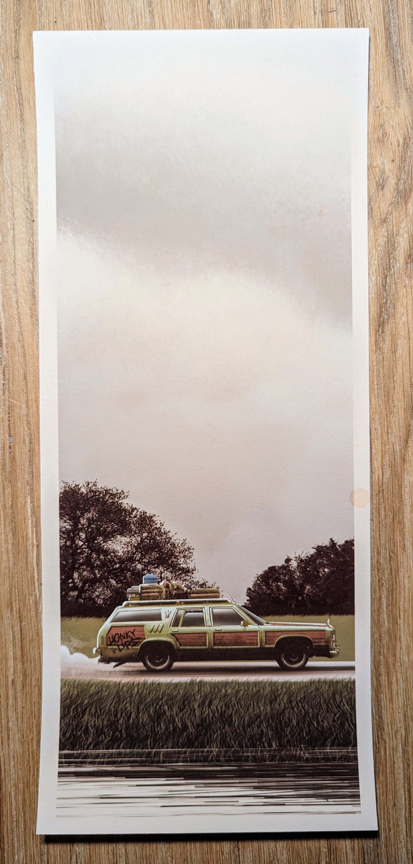 National Lampoon's Vacation (Purple Gray Handbill SET) by JC Richard, 5" x 12" Fine Art Giclee