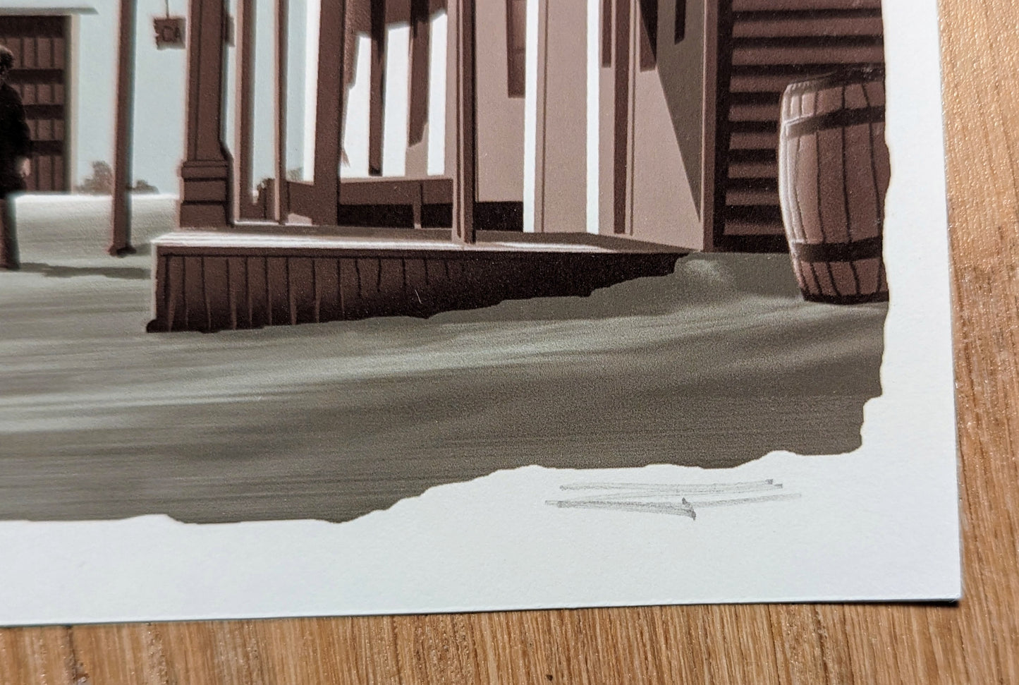 A Fistful of Dollars (Signed Handbill) by JC Richard, 15" x 5" Fine Art Giclee