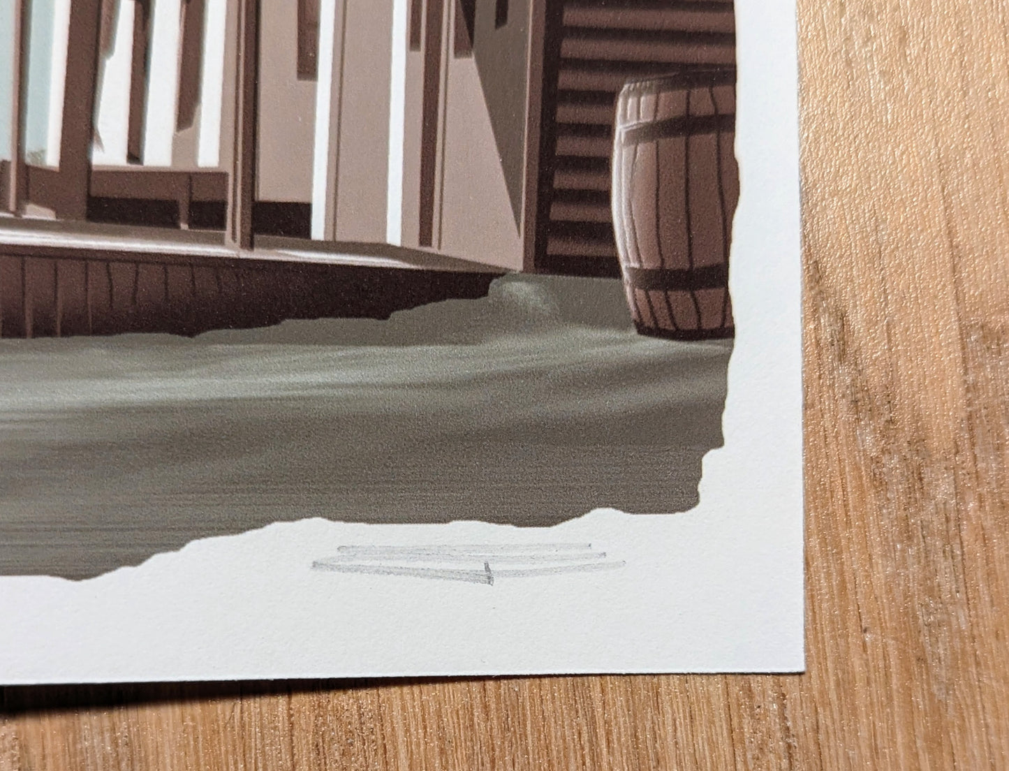 A Fistful of Dollars (Signed Handbill Variant) by JC Richard, 15" x 5" Fine Art Giclee