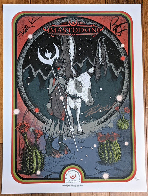 Mastodon Winnipeg 2018 (Band Signed) by Dido