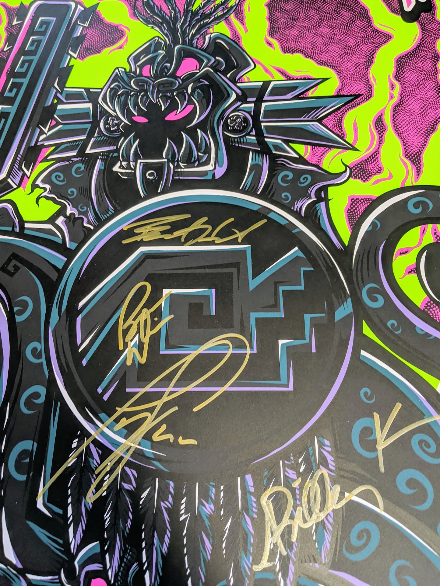 Mastodon Phoenix 2019 (Variant Band Signed) by Jesse Hernandez