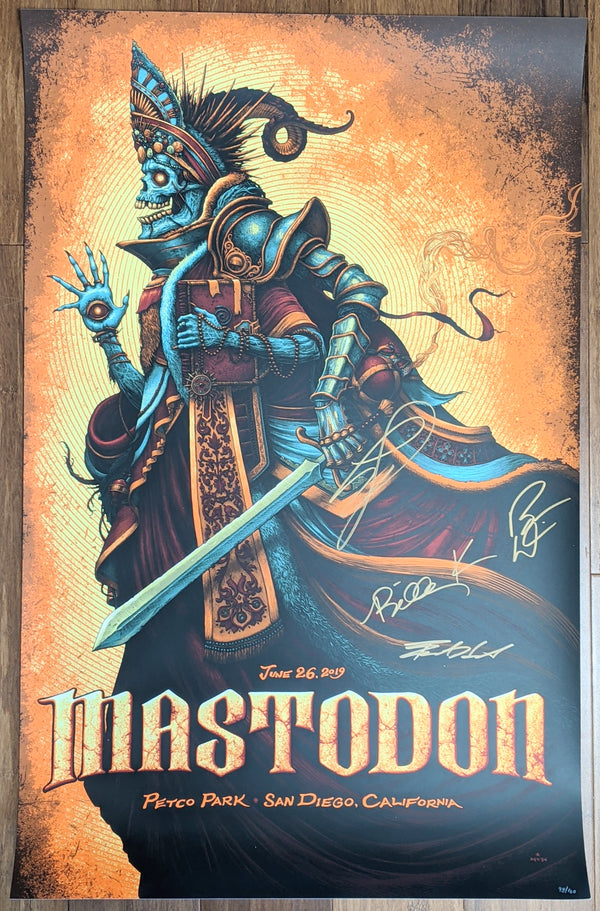 Mastodon San Diego 2019 (Band Signed) by NC Winters