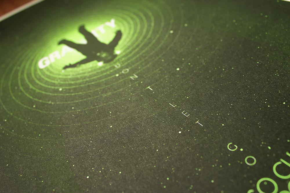 Gravity by Patrick Connan, 11.75" x 16.5" Screen Print