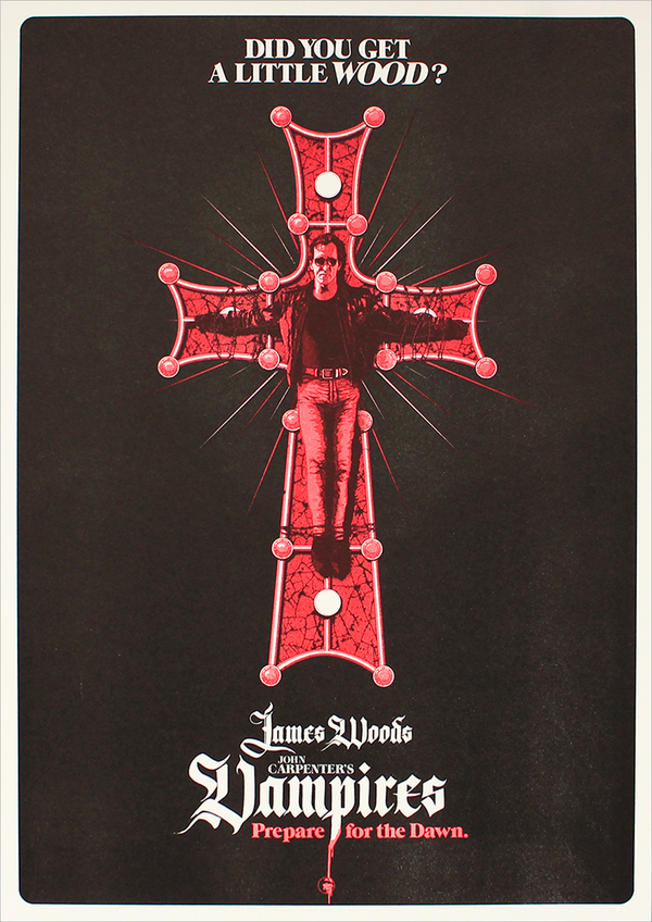 Vampires by Patrick Connan, 11.75" x 16.5" Screen Print