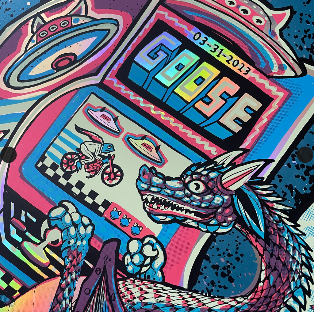 Goose Nashville 2023 N1 FOIL by Zeb Love, 18" x 24" Screen Print on Foil Paper