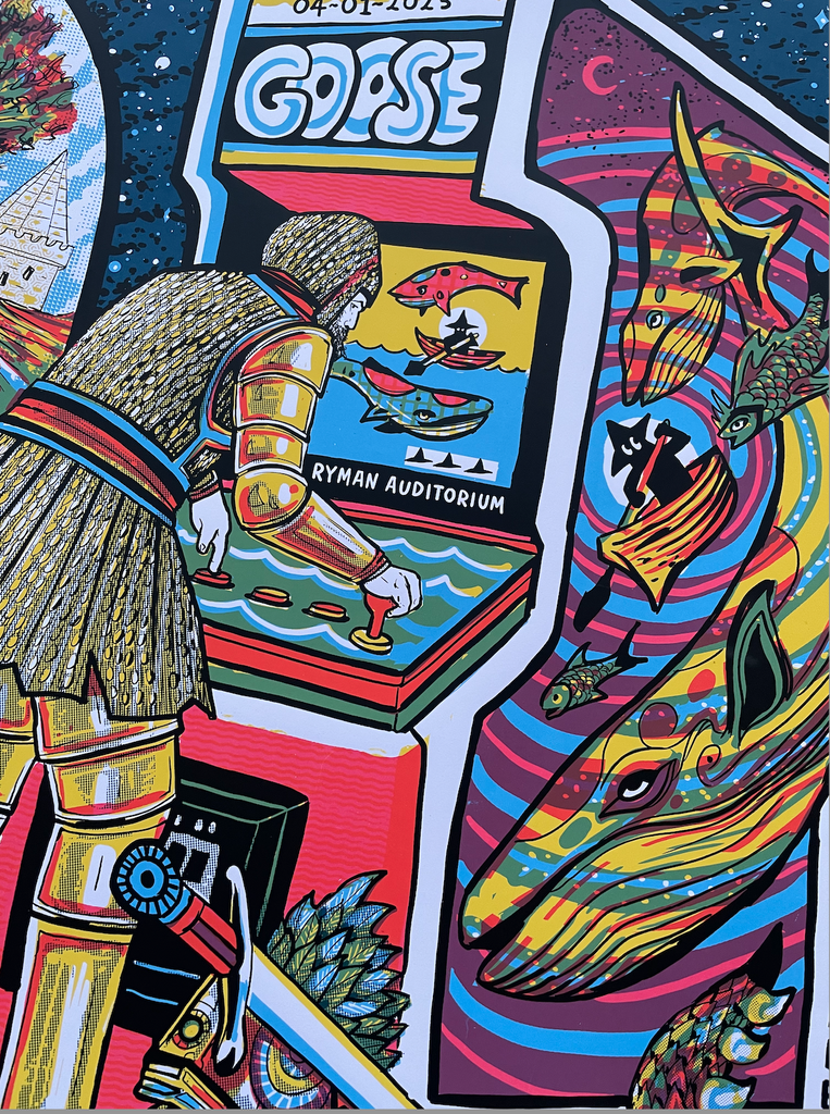 Goose Nashville 2023 N2 by Zeb Love, 18" x 24" Screen Print