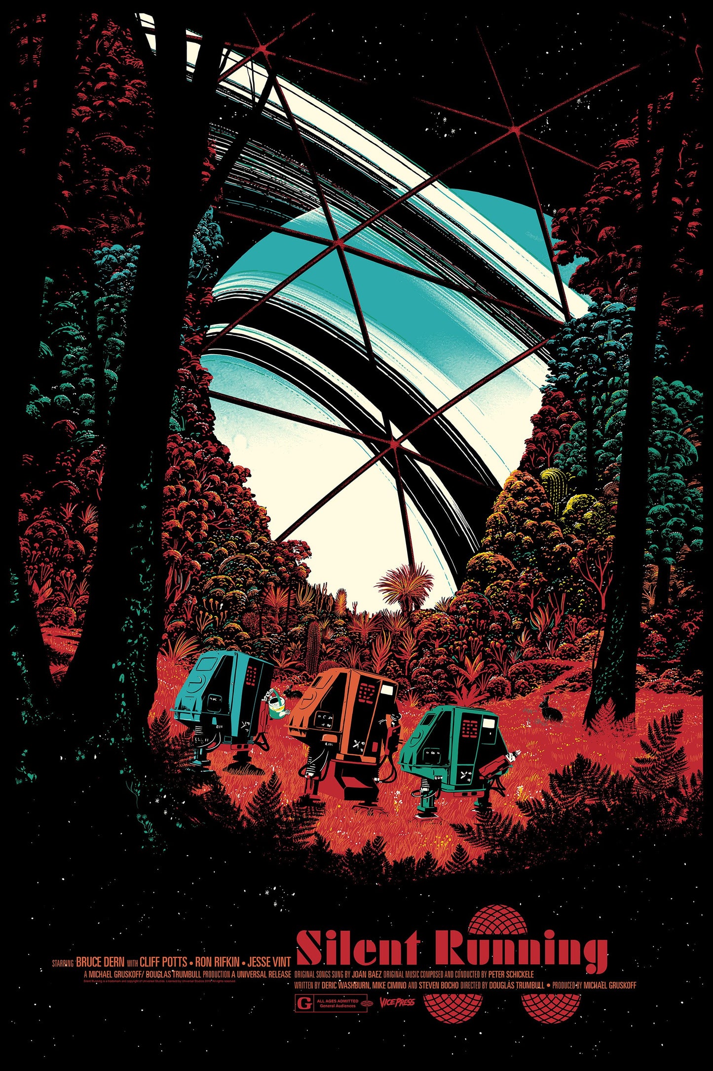 Silent Running by Raid71, 24" x 36" Screen Print