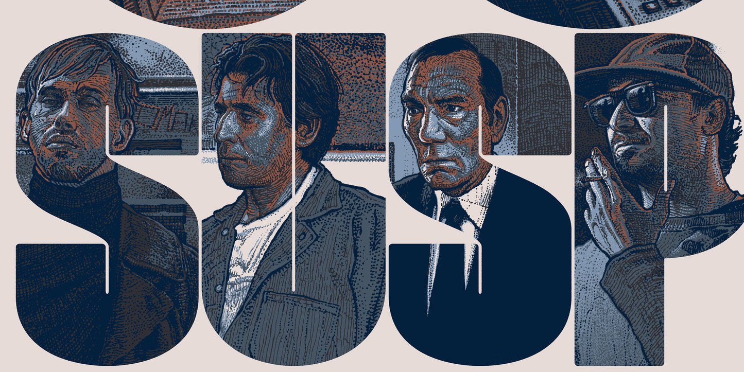 The Usual Suspects by Krzysztof Domaradzki, 36" x 24" Screen Print