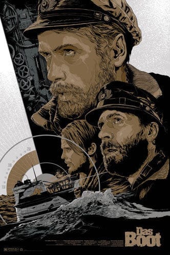 Das Boot Variant by Ken Taylor, 24" x 36" Screen Print