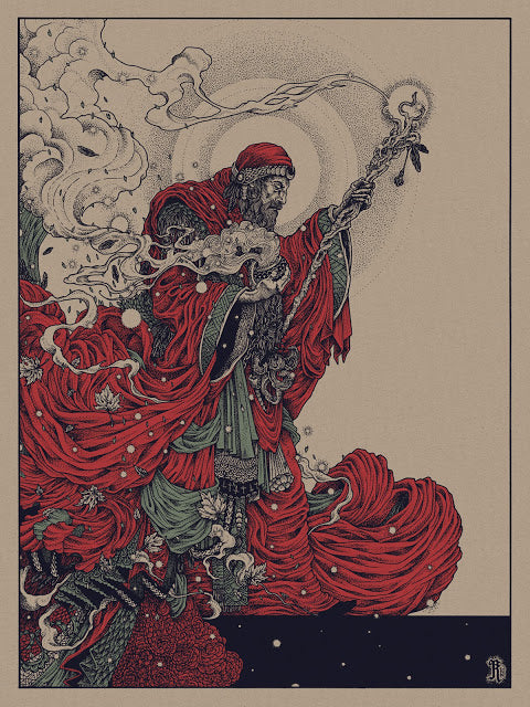 The Wizard by Richey Beckett, 18" x 24" Screen Print