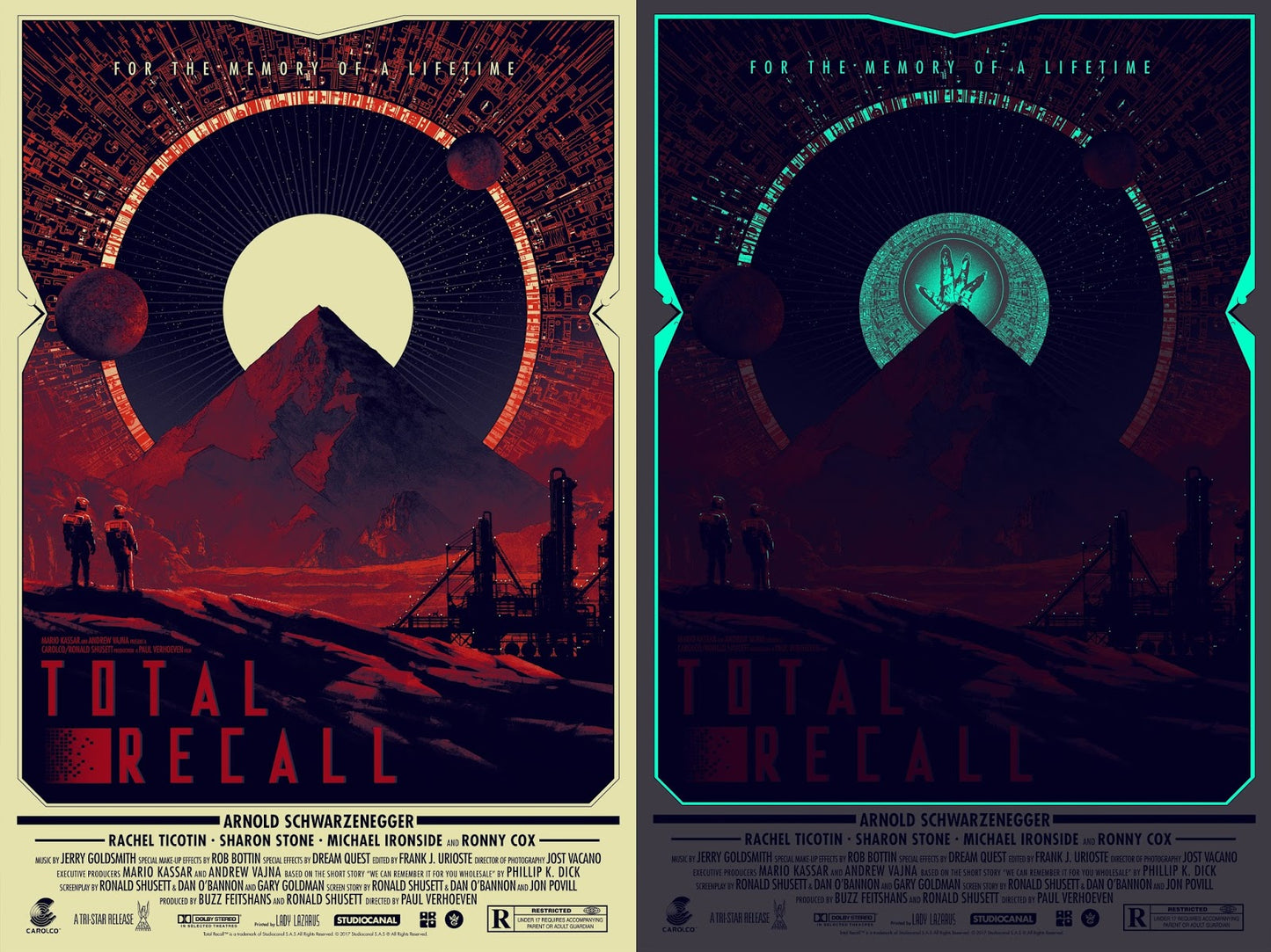 Total Recall by Matt Ferguson, 24" x 36" Screen Print w/ Glow in the Dark Inks