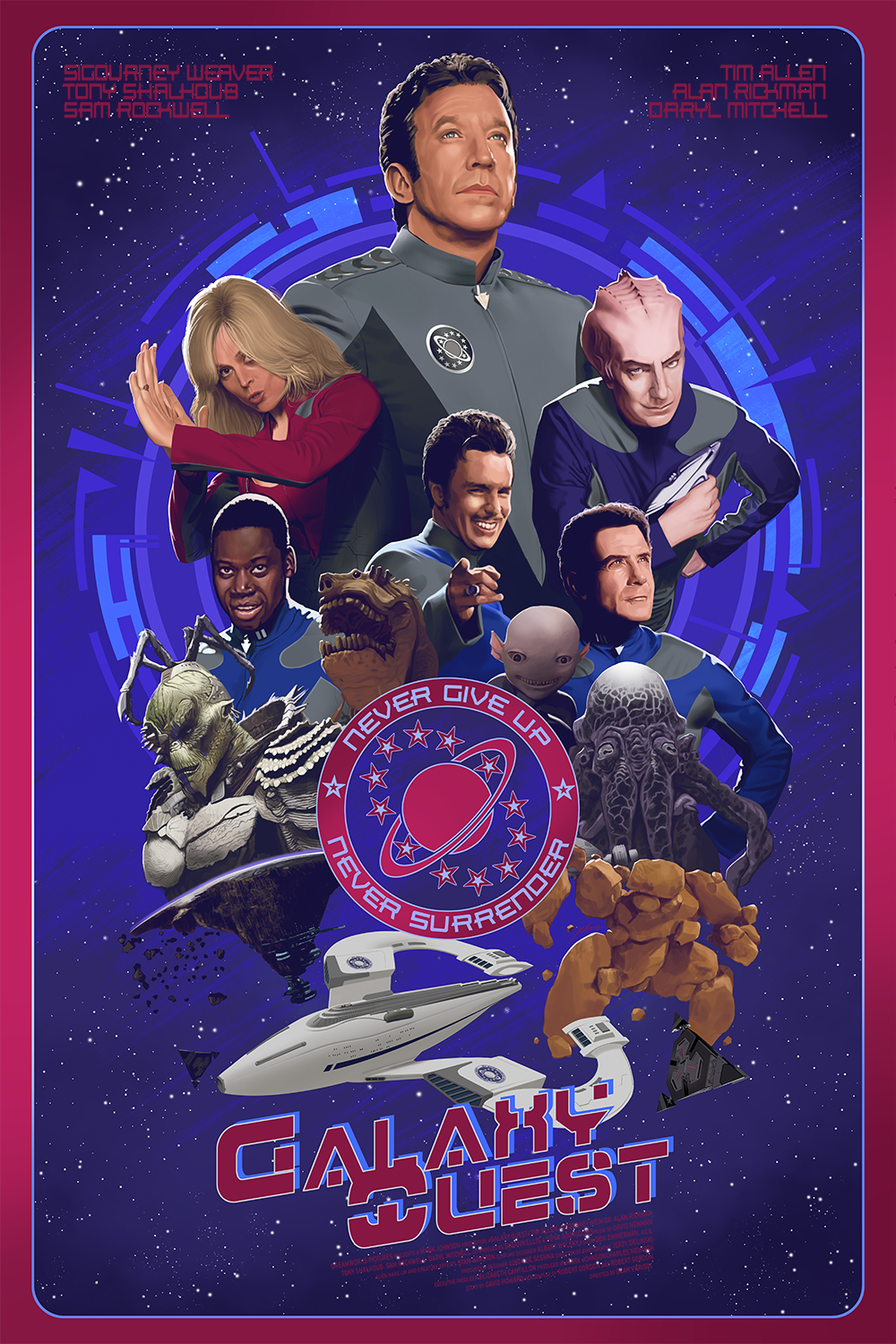 Galaxy Quest by Yvan Quinet, 24" x 36" Fine Art Giclee