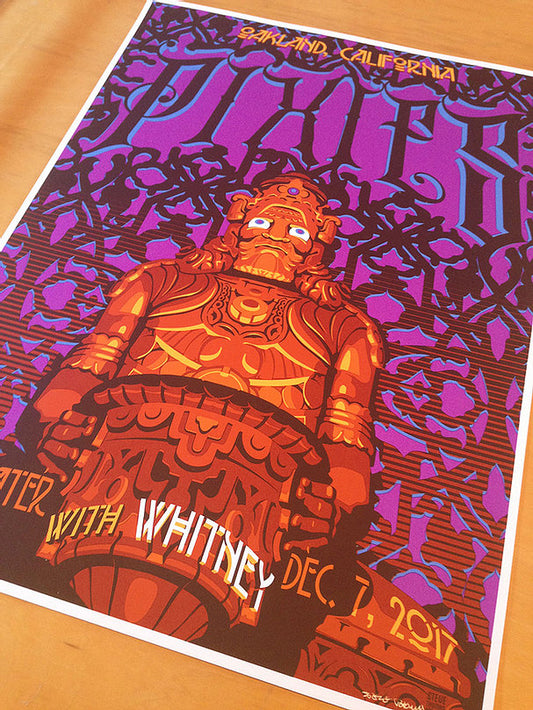 Pixies Oakland 2017 by Steve Thomas, 18" x 24" Screen Print