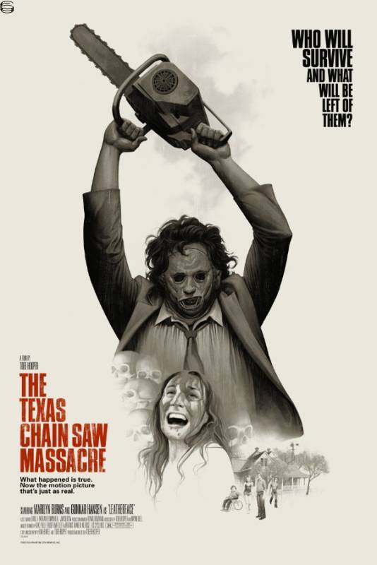 Texas Chainsaw Massacre Variant by Phantom City Creative, 24" x 36" Screen Print