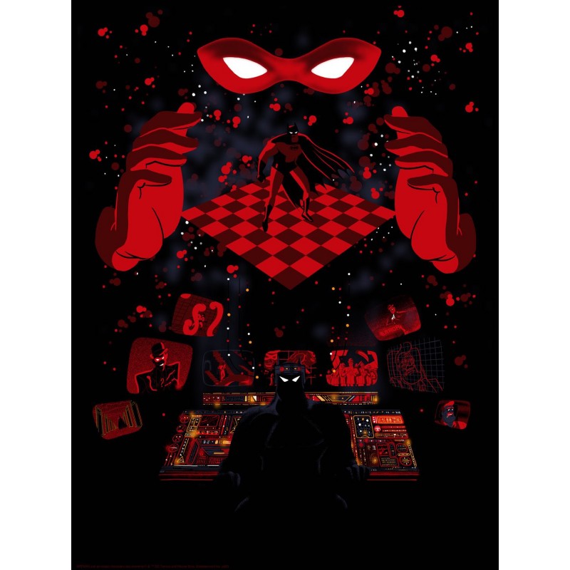 Batman Animated Series Riddler by Raid71, 18" x 24" Fine Art Giclee