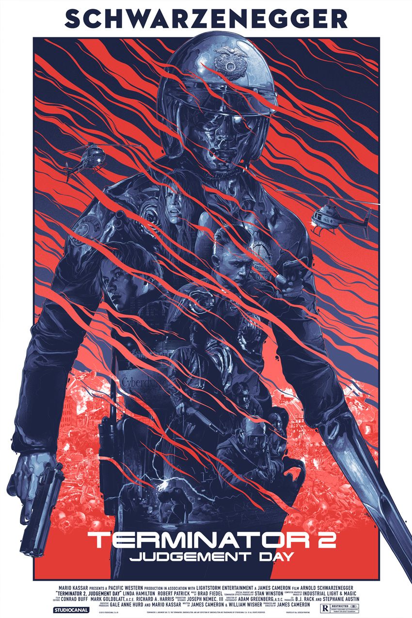 Terminator 2: Judgement Day by Gabz, 24" x 36" Screen Print