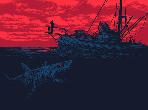 Jaws by Dan Mumford, 24" x 18" Screen Print