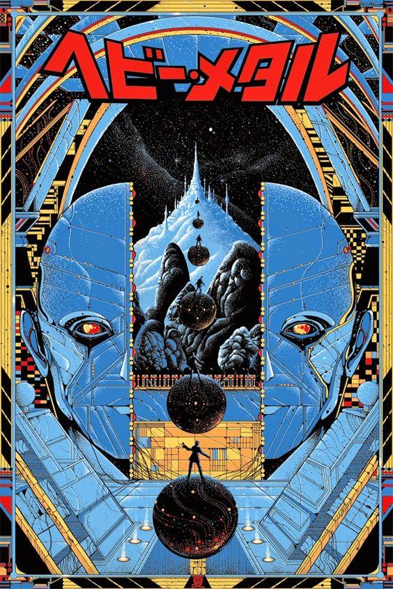 Heavy Metal (Variant) by Kilian Eng, 24" x 36" Screen Print