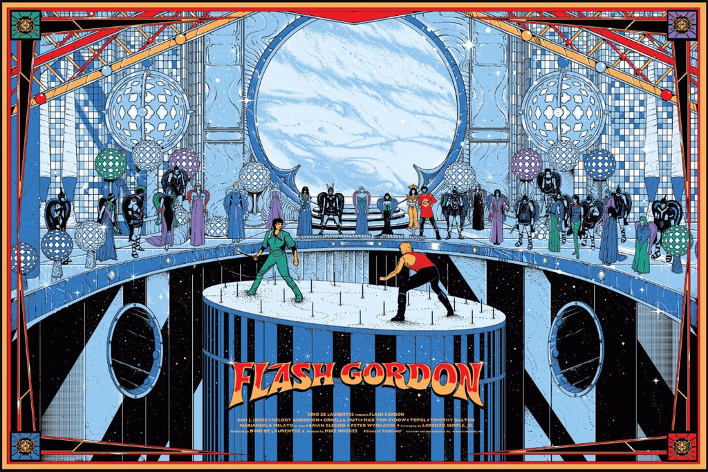 Flash Gordon by Kilian Eng, 36" x 24" Screen Print