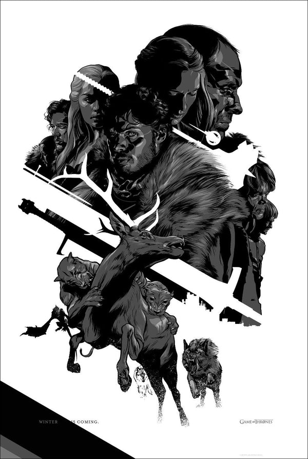 Game of Thrones by Martin Ansin, 24" x 36" Screen Print
