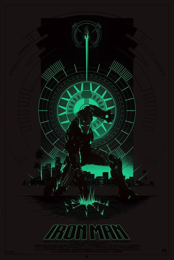 Iron Man by Matt Ferguson, 24" x 36" Screen Print