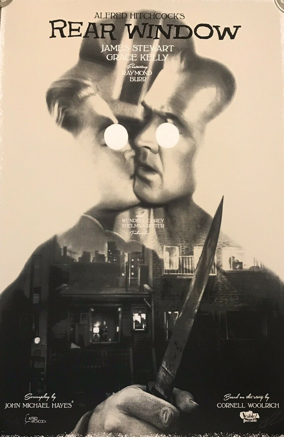 Rear Window (Silhouette) by Greg Ruth, 24" x 36" Screen Print